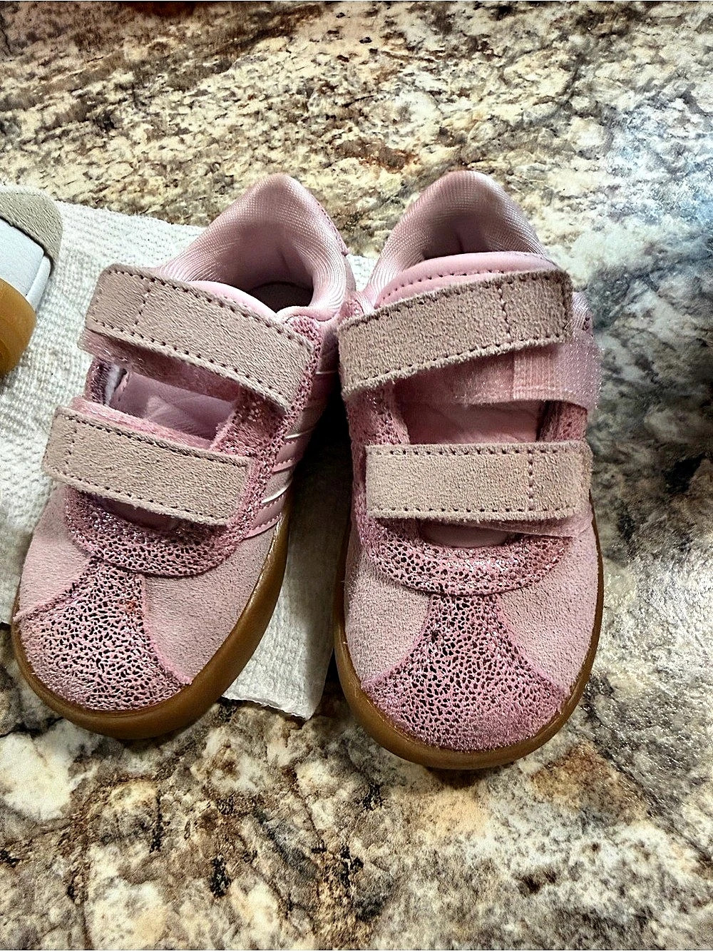 adidas Campus Crib Kids Pink & White Sneakers